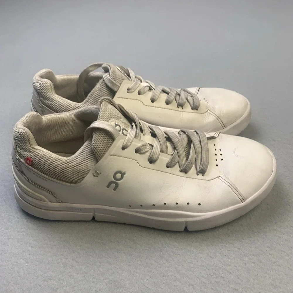 On The Roger Advantage Shoes Womens Size 8.5 White Tennis Sneakers 48.99452